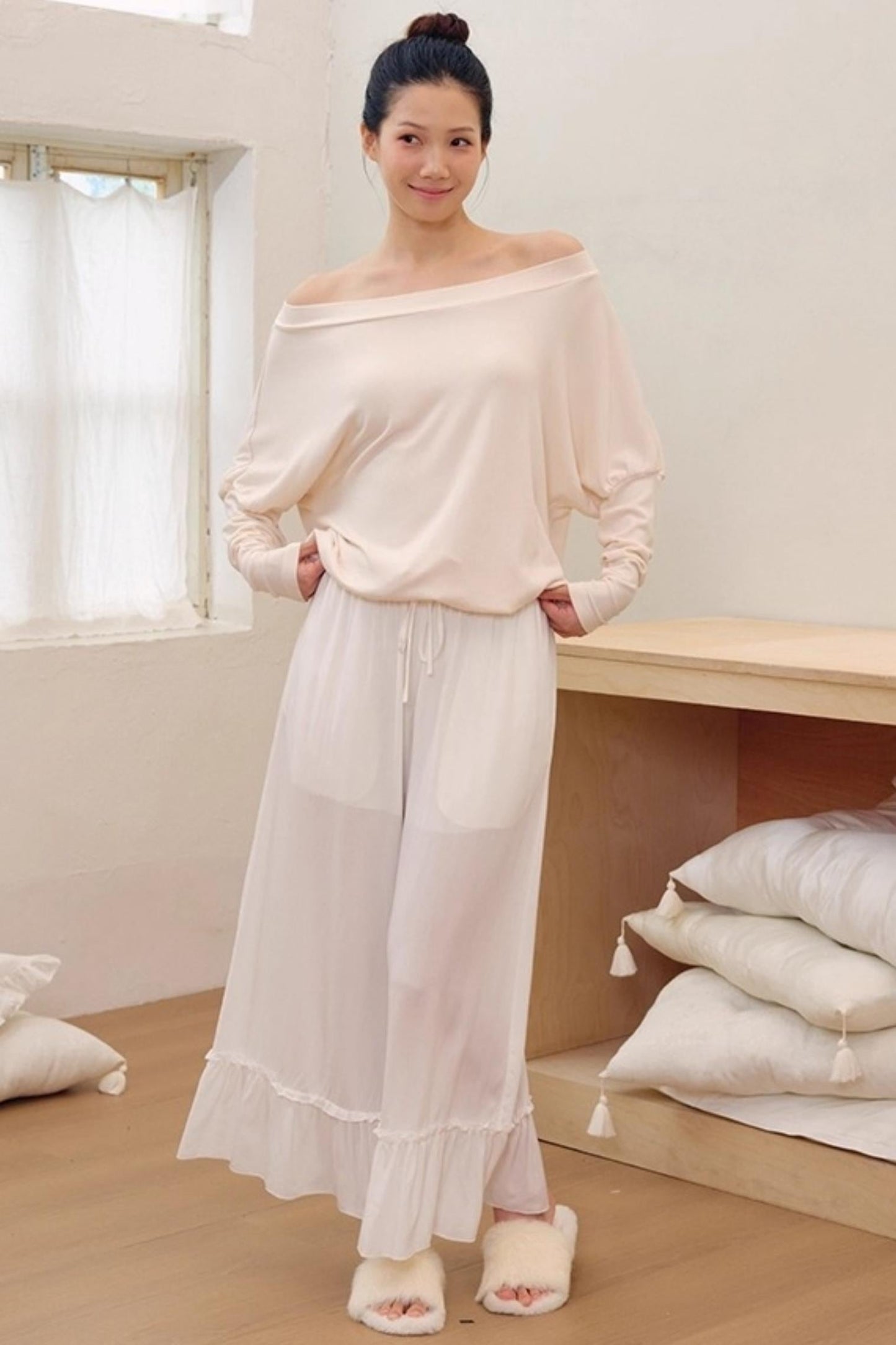 Cotton Long-Sleeved T-Shirt