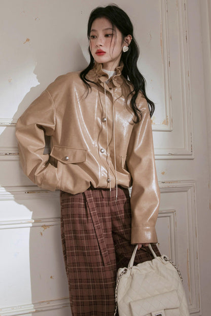 Streamer Chocolate Leather Jacket