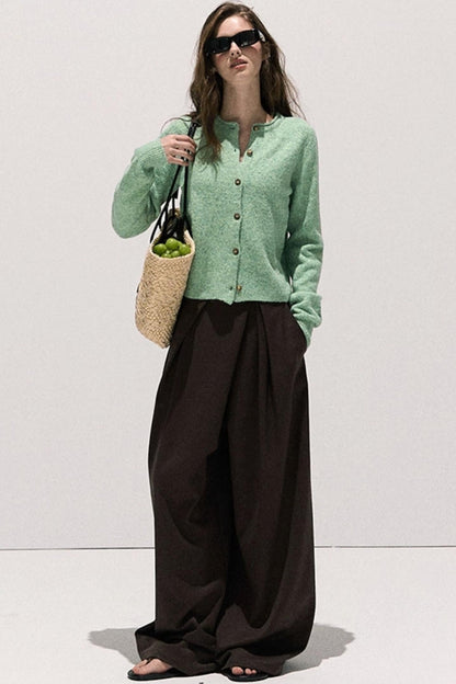 Vintage Wool Crewneck Cardigan