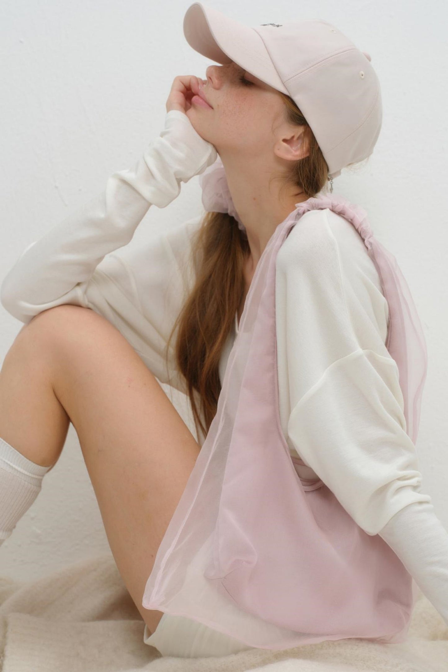 Floral Rhinestone Cap