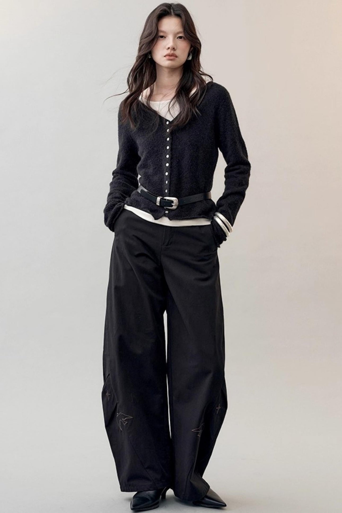 Cloud Yarn Long-sleeved Top