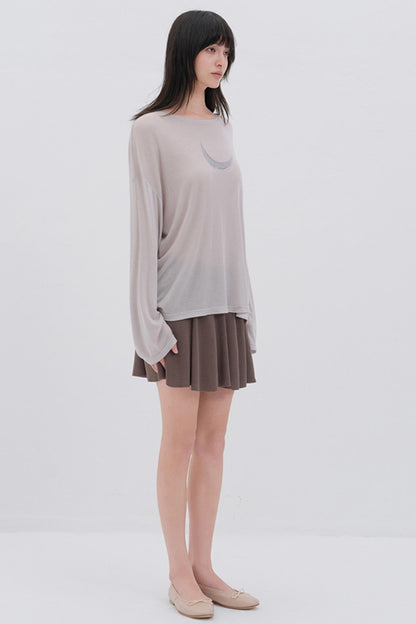 Korean Pleated Midi Skirt