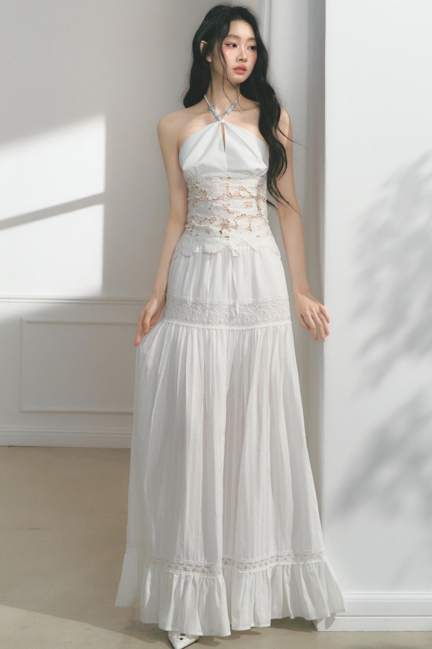 Morning Ruffled Lace Skirt