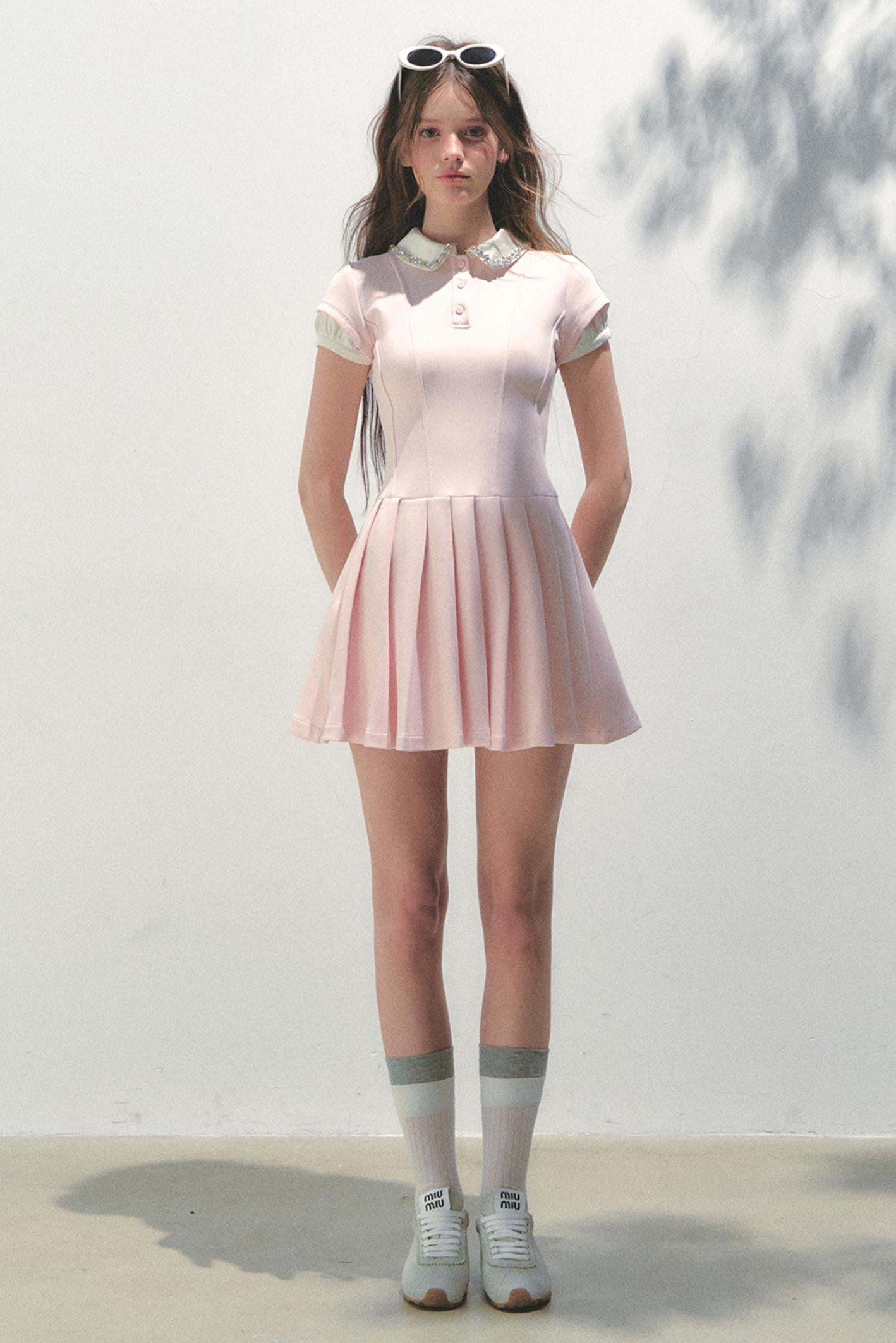 Pleated College Dress