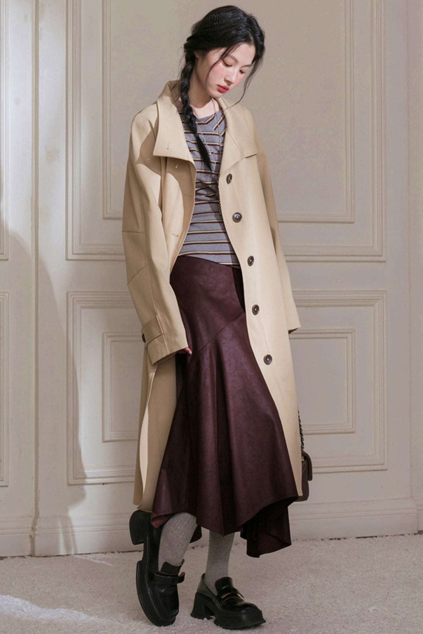 Soft Striped Knitted T-Shirt