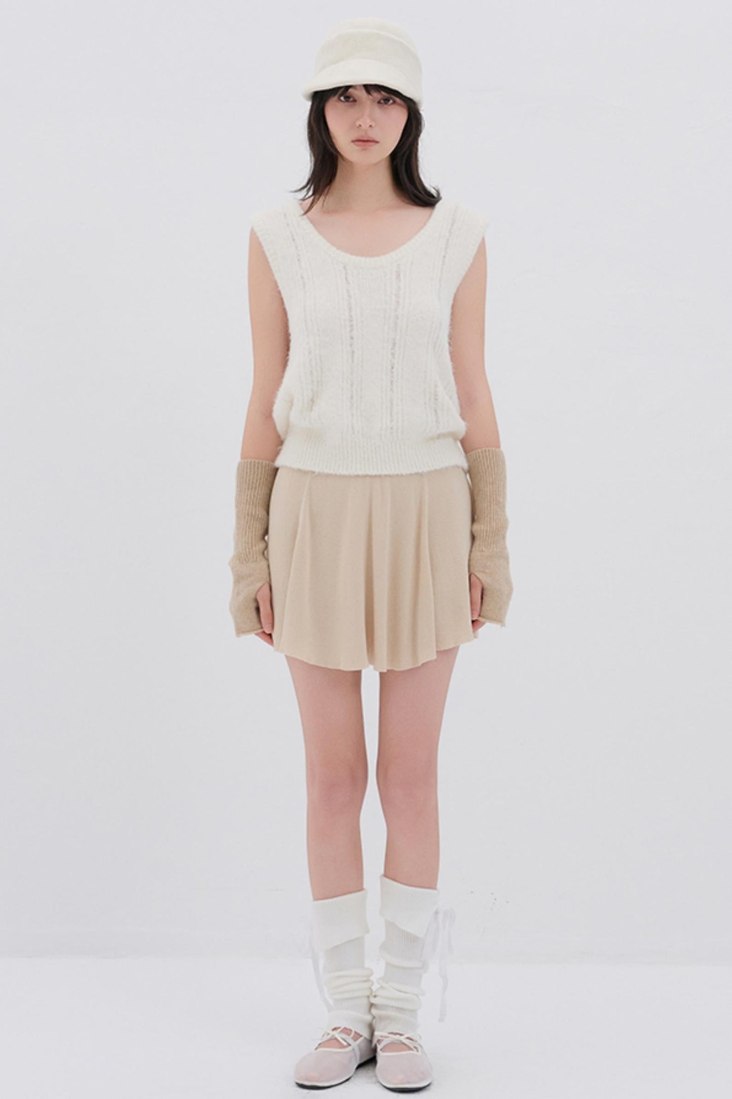 Luxury U-Neck Wool Top