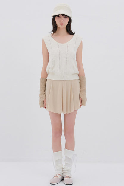 Luxury U-Neck Wool Top