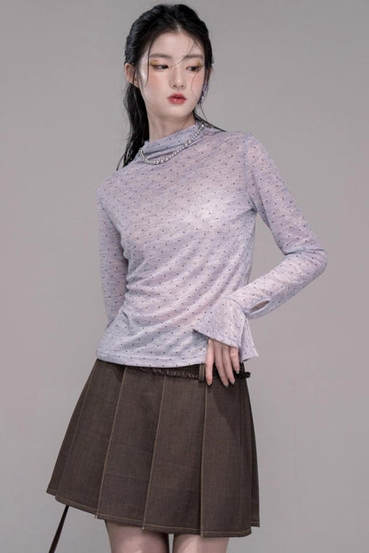 Three-Dimensional Pleated Skirt