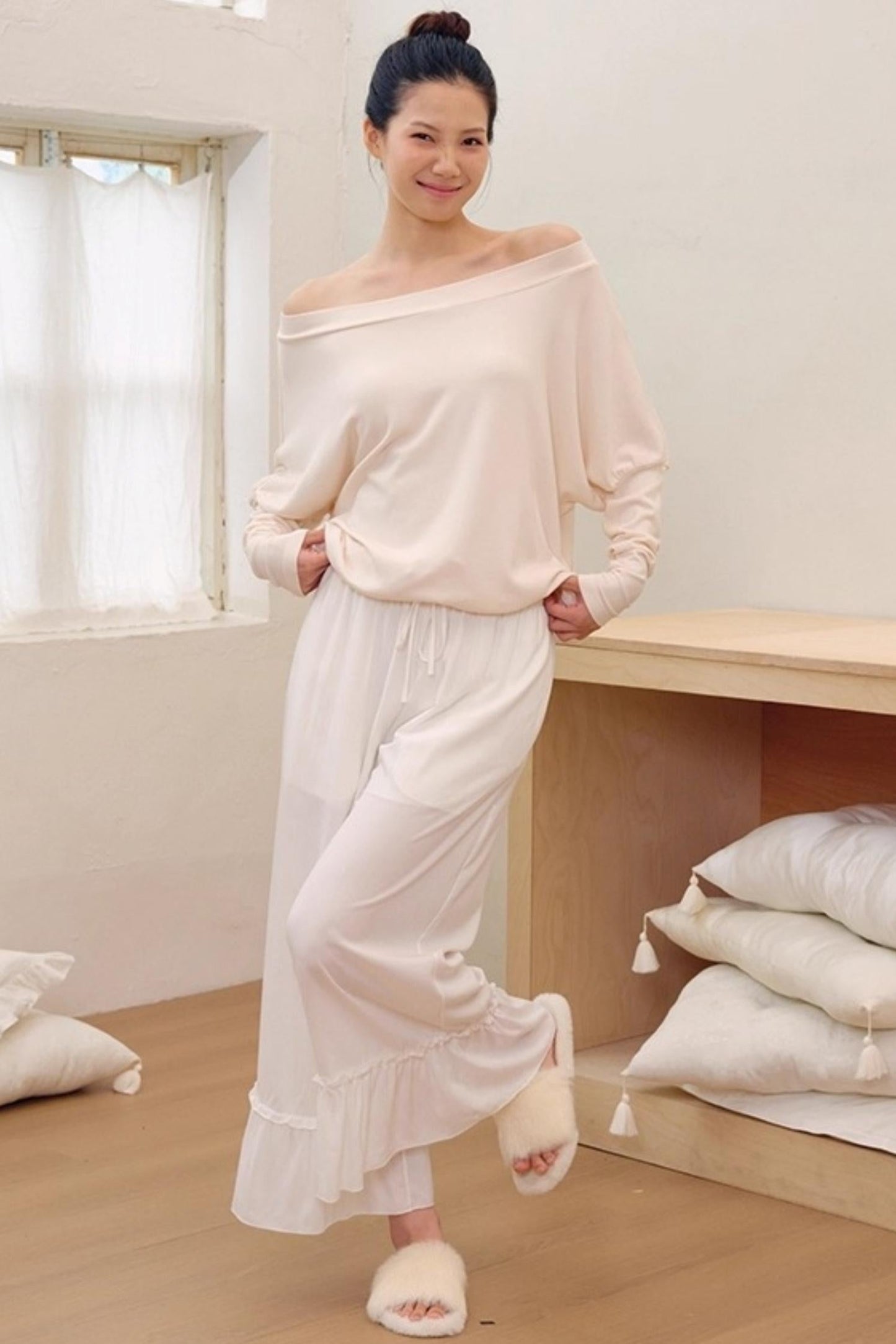 Cotton Long-Sleeved T-Shirt