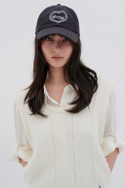 Fashionable Love Letter Embroidered Cap