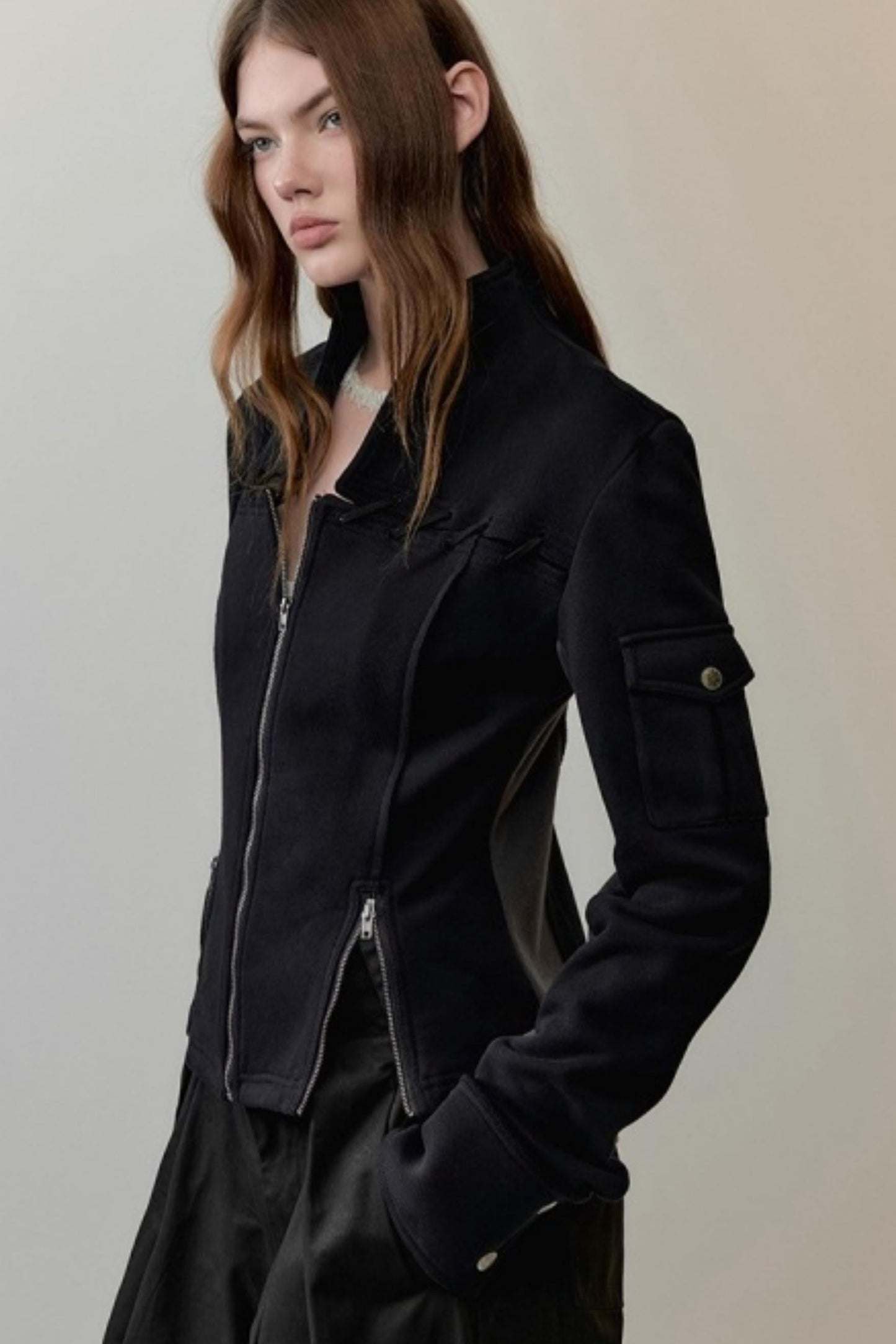 Velvet Rope Suede Sweatshirt