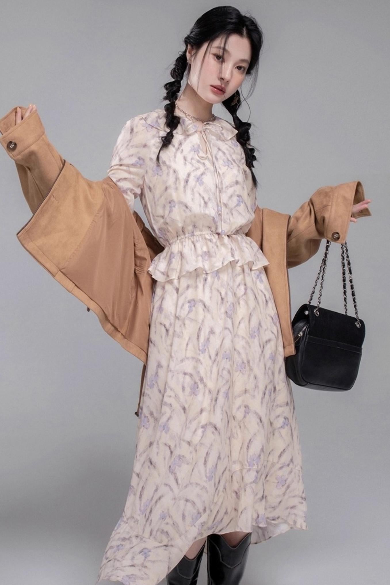 Lotus Leaf Rhythm Mist Dress