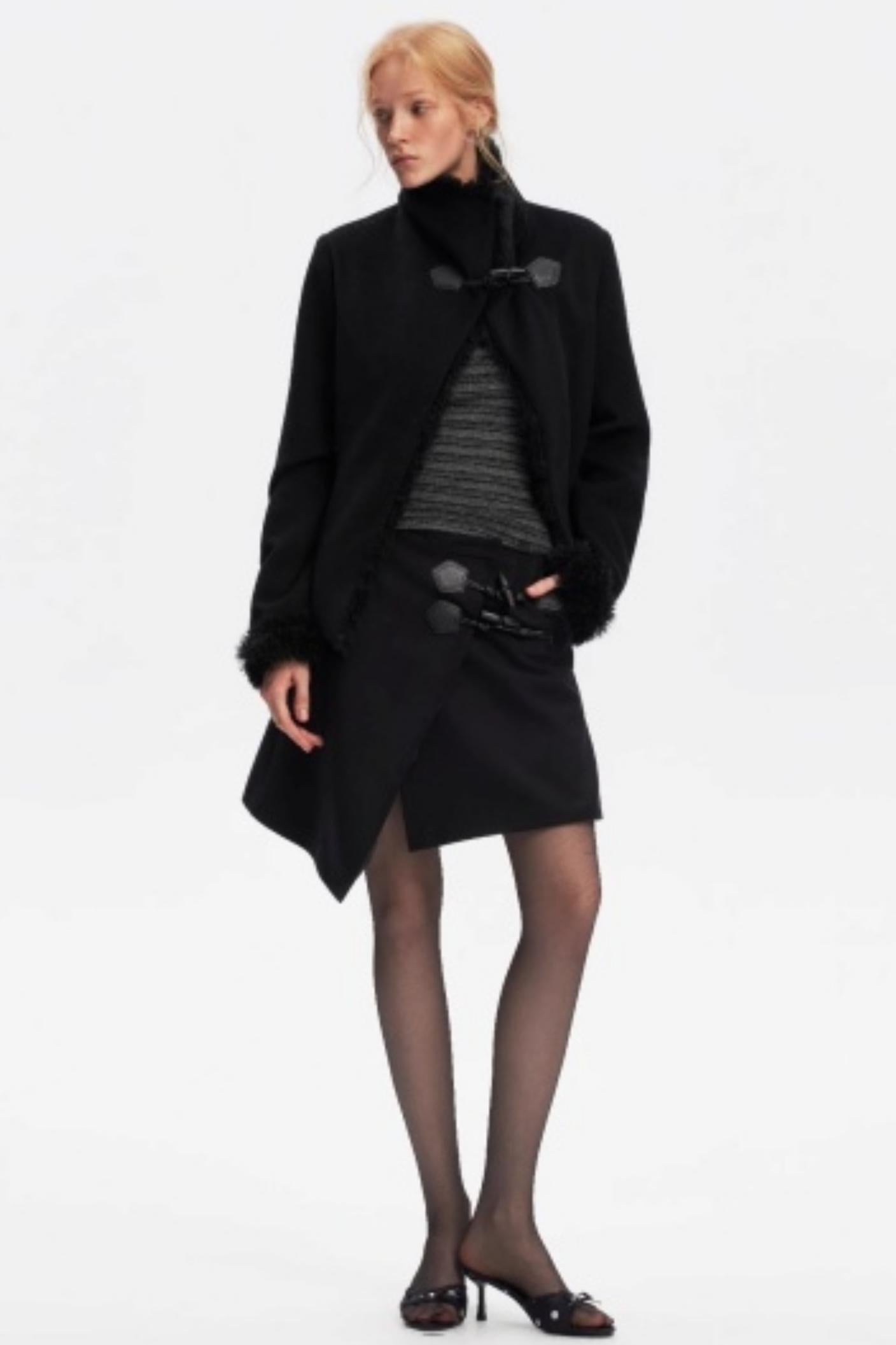 Low-Waist Toggle Skirt