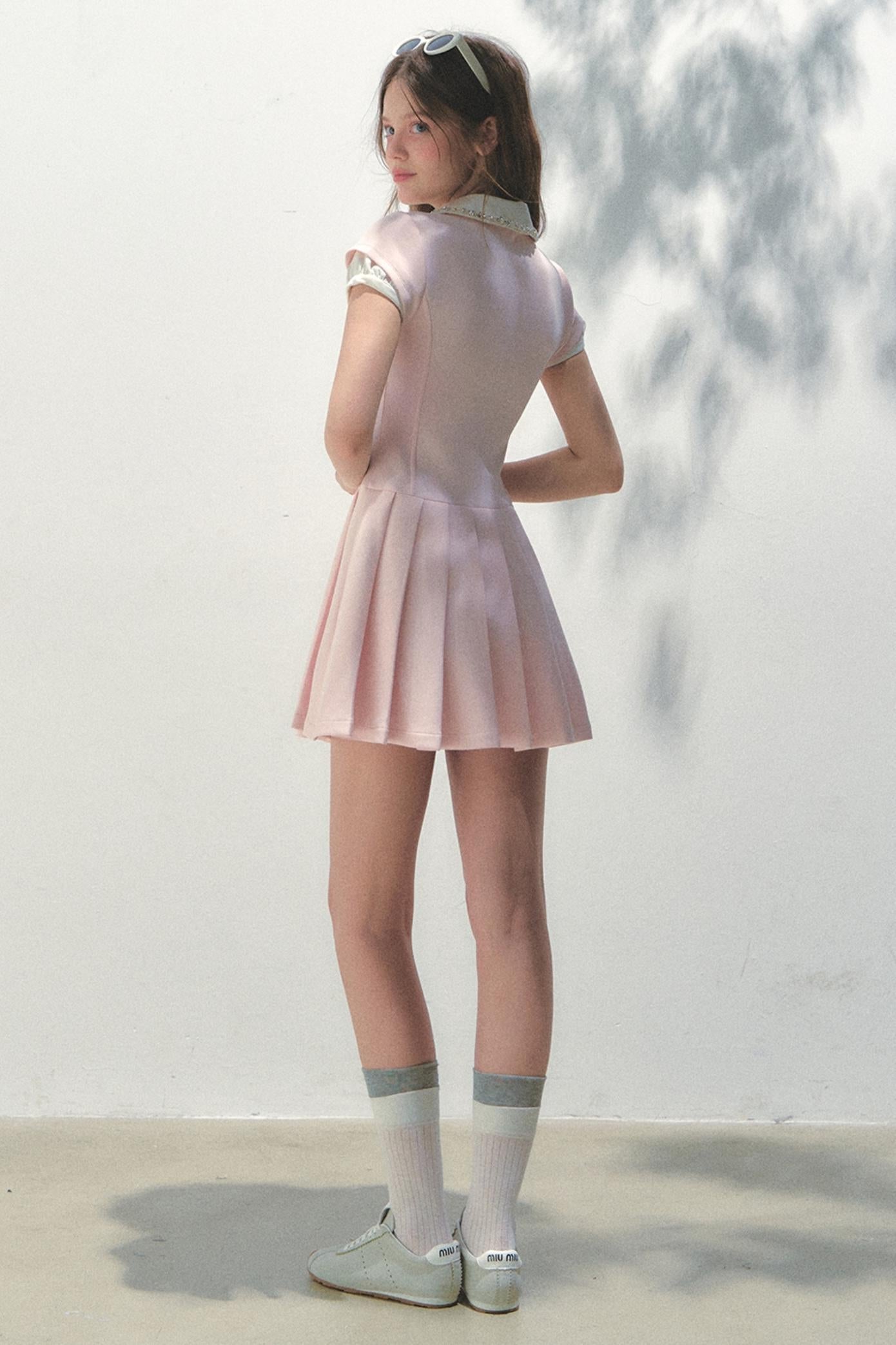Pleated College Dress