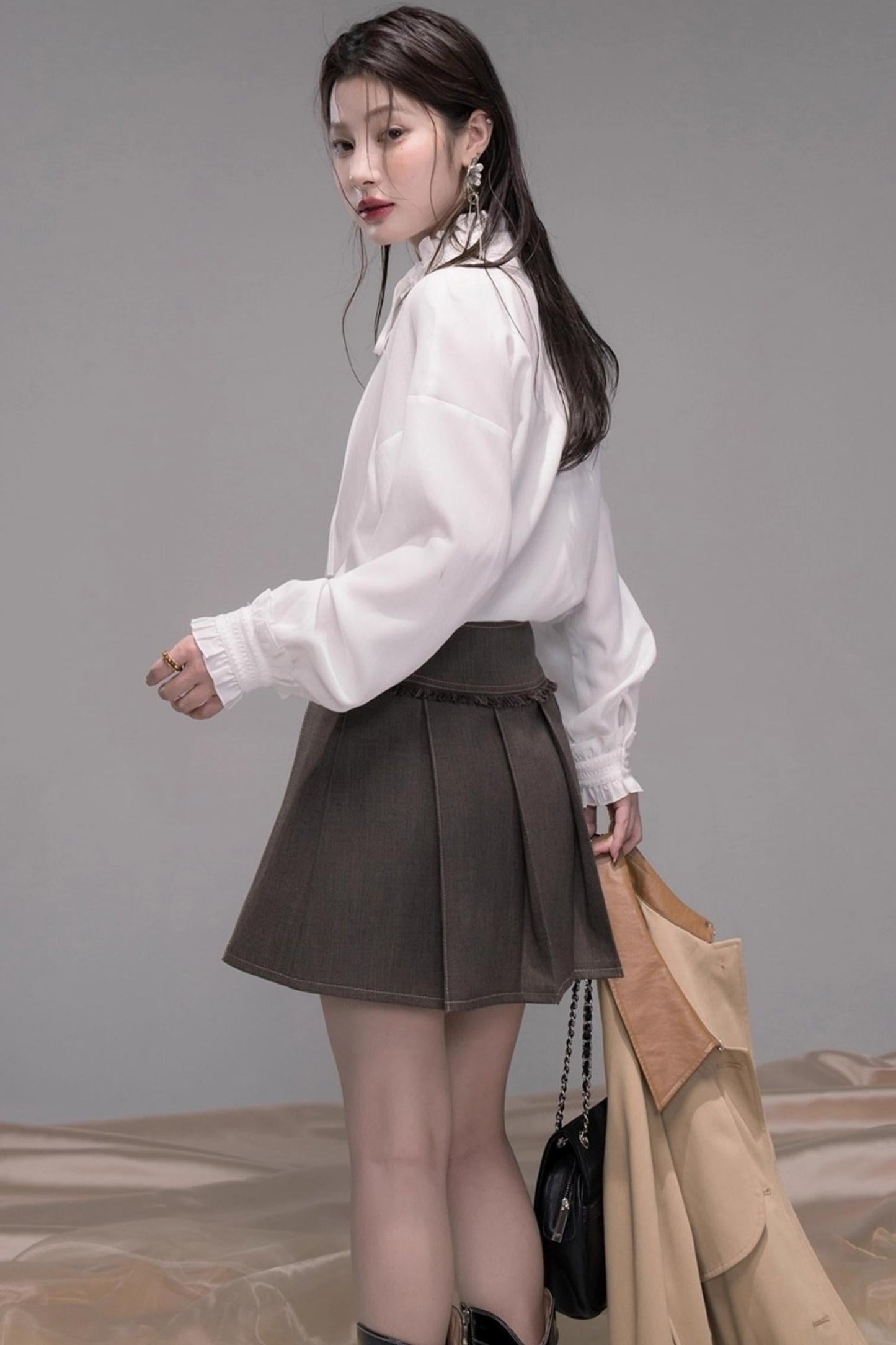 Fringed Turtleneck Shirt