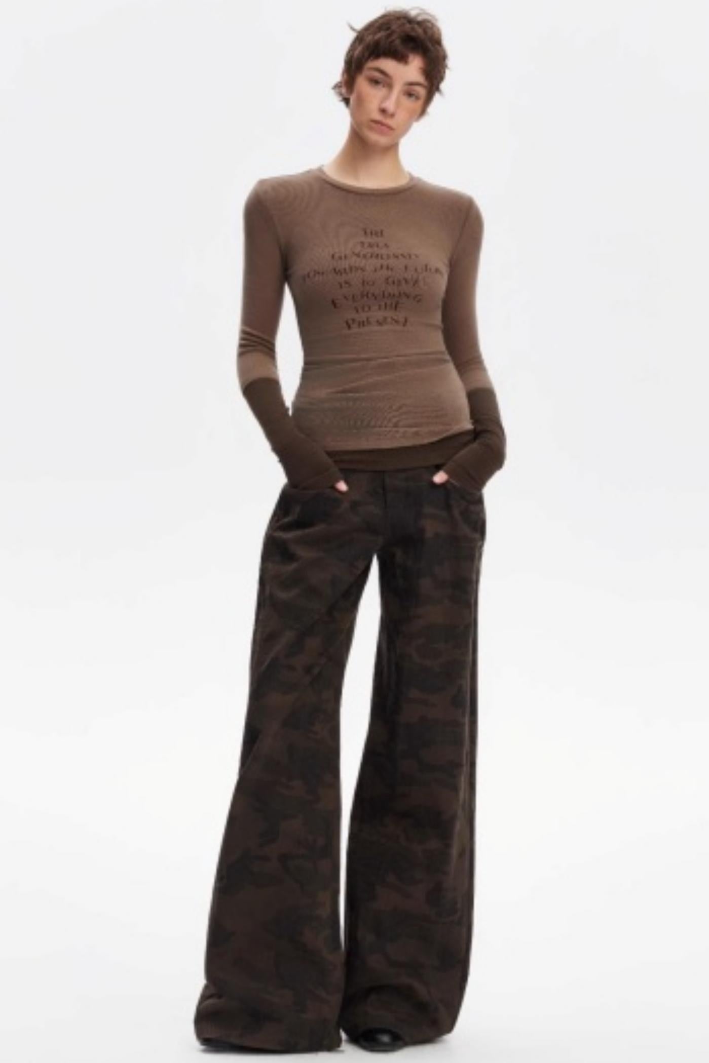 Layered Letter Print T-Shirt