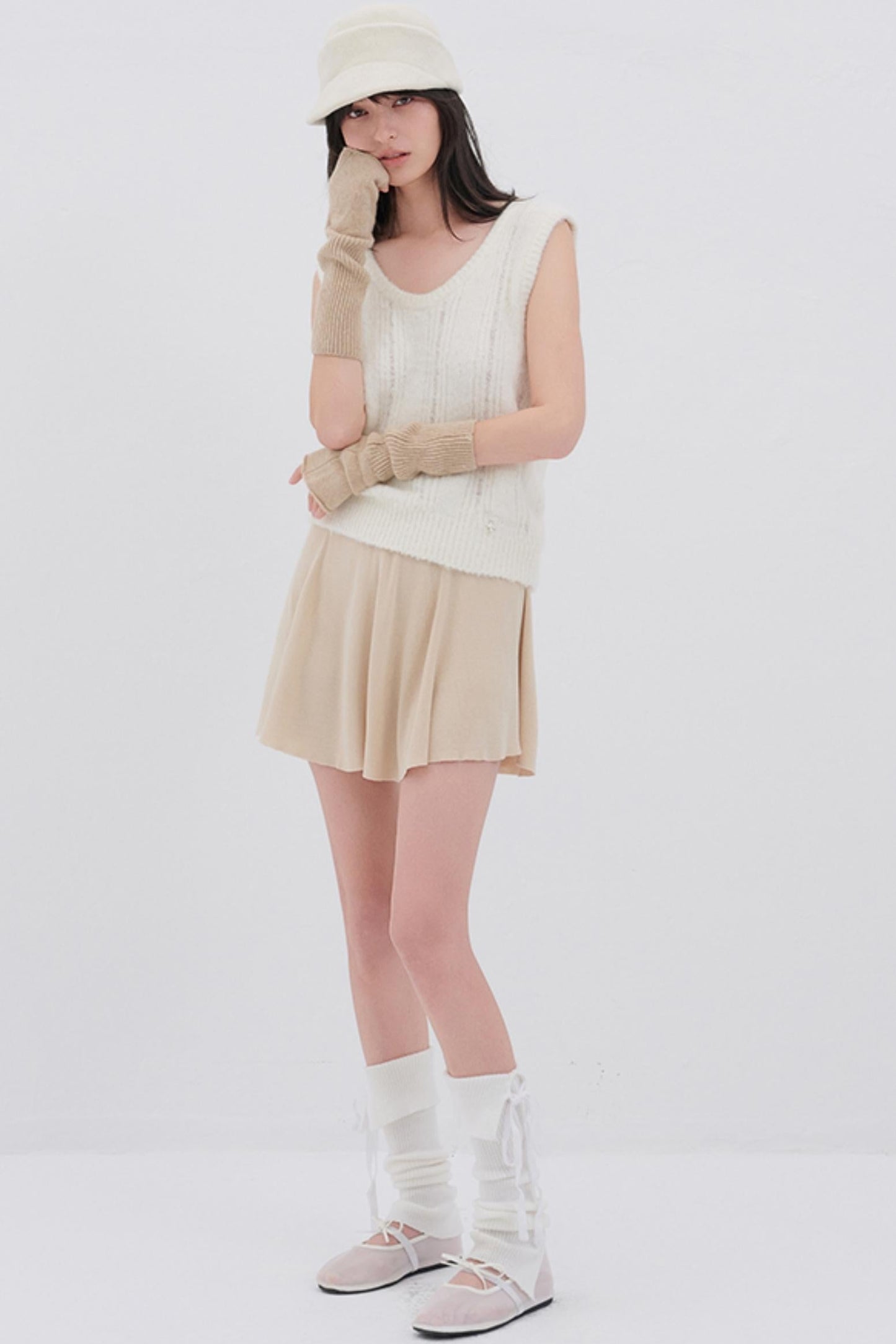 Luxury U-Neck Wool Top