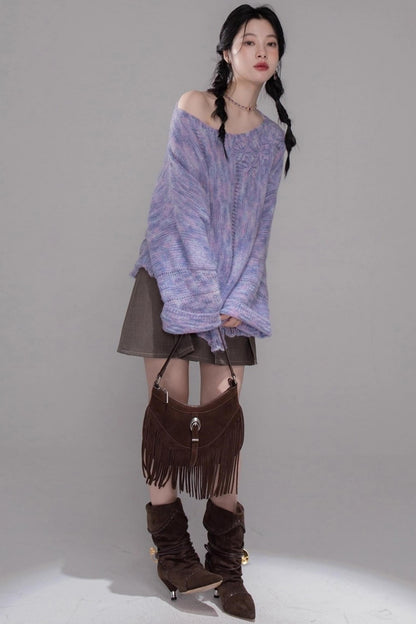 Mist Floral Wool Pullover Top