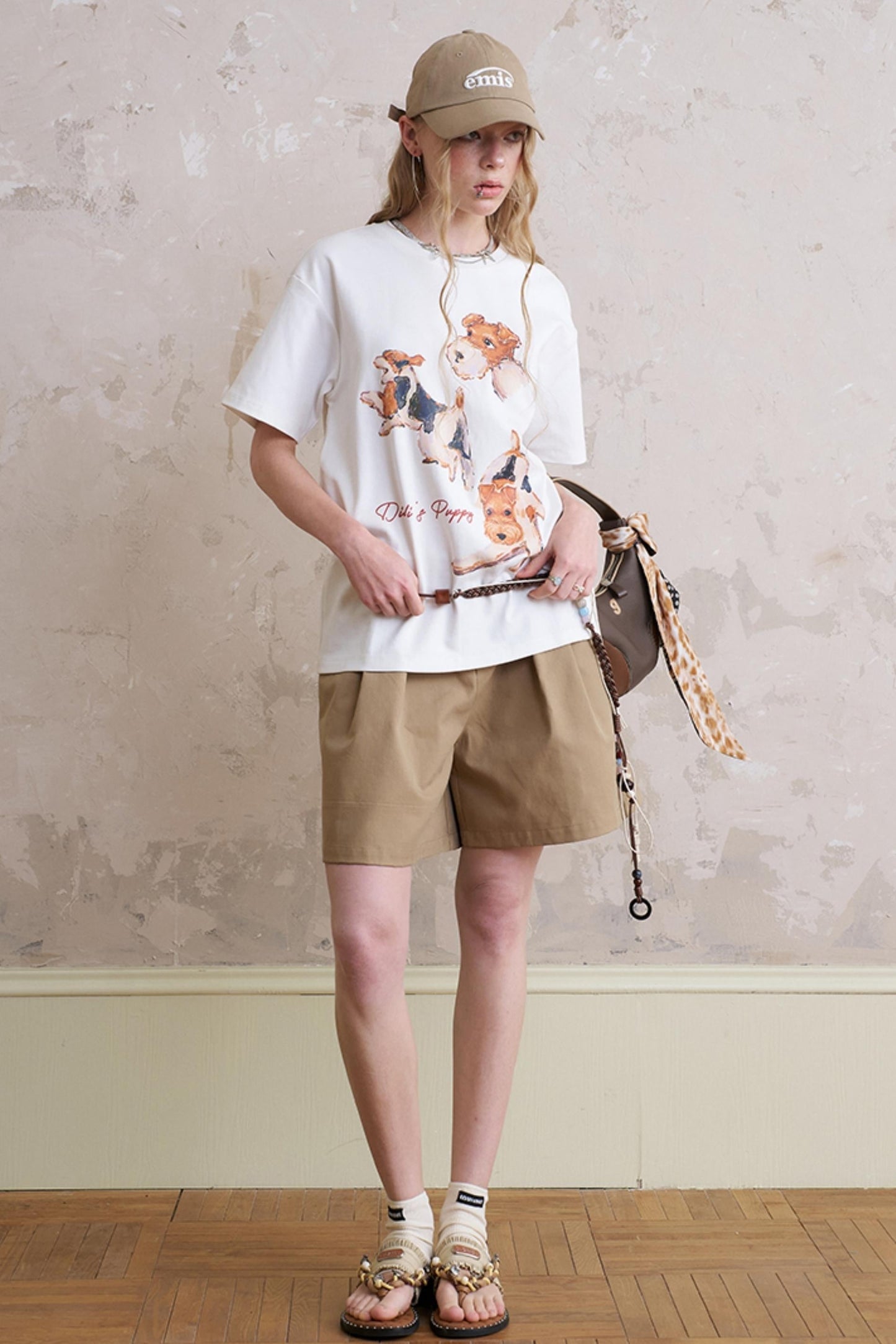 Pleated Wide-Leg Pants