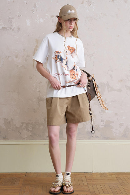 Pleated Wide-Leg Pants