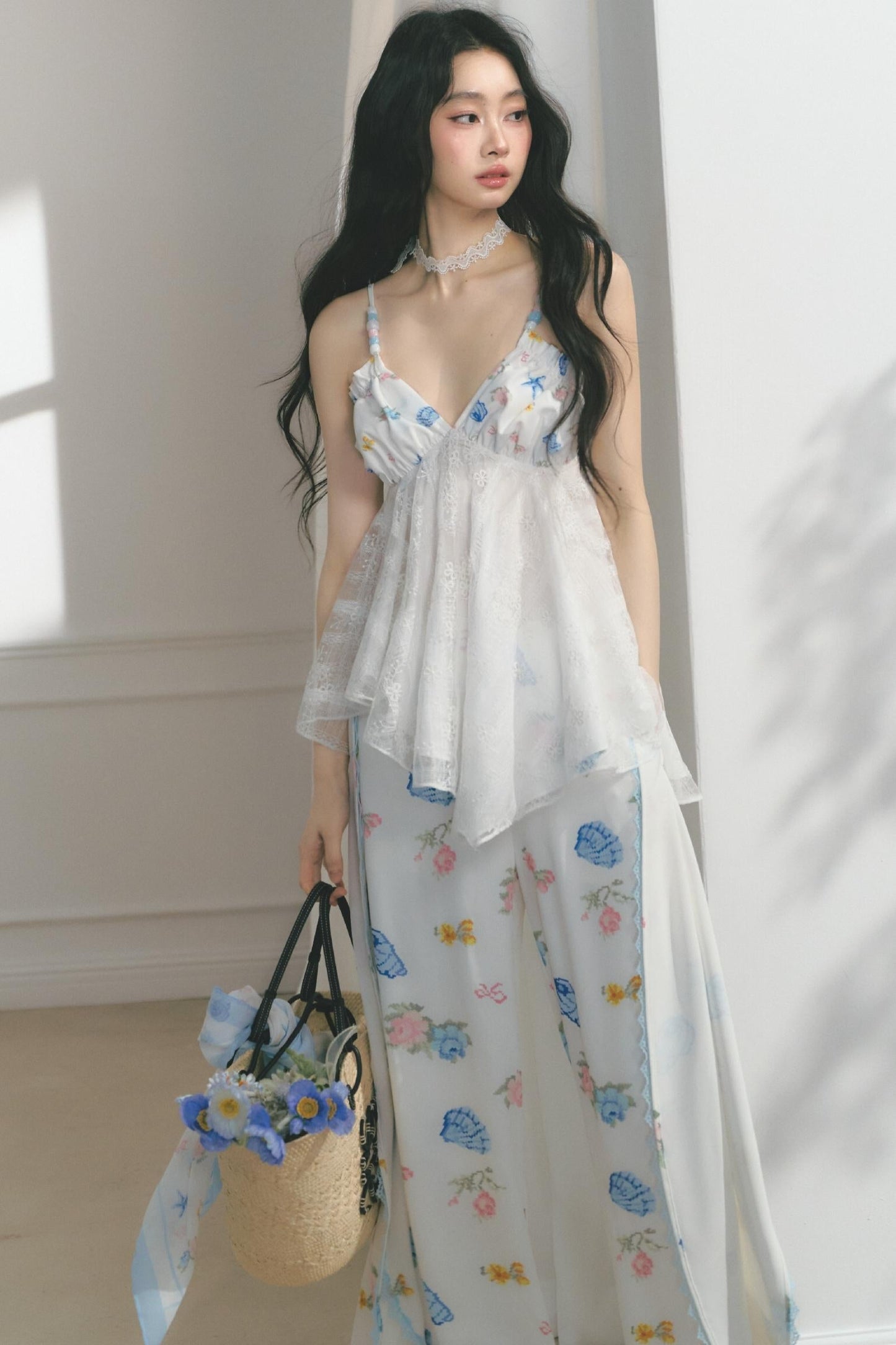 Dream Lace Wide-Leg Pants