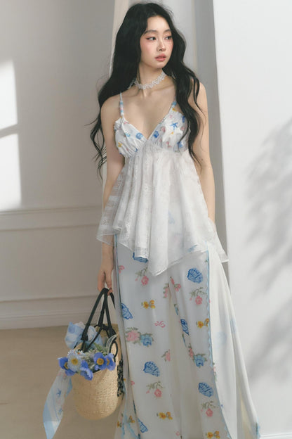 Dream Lace Wide-Leg Pants