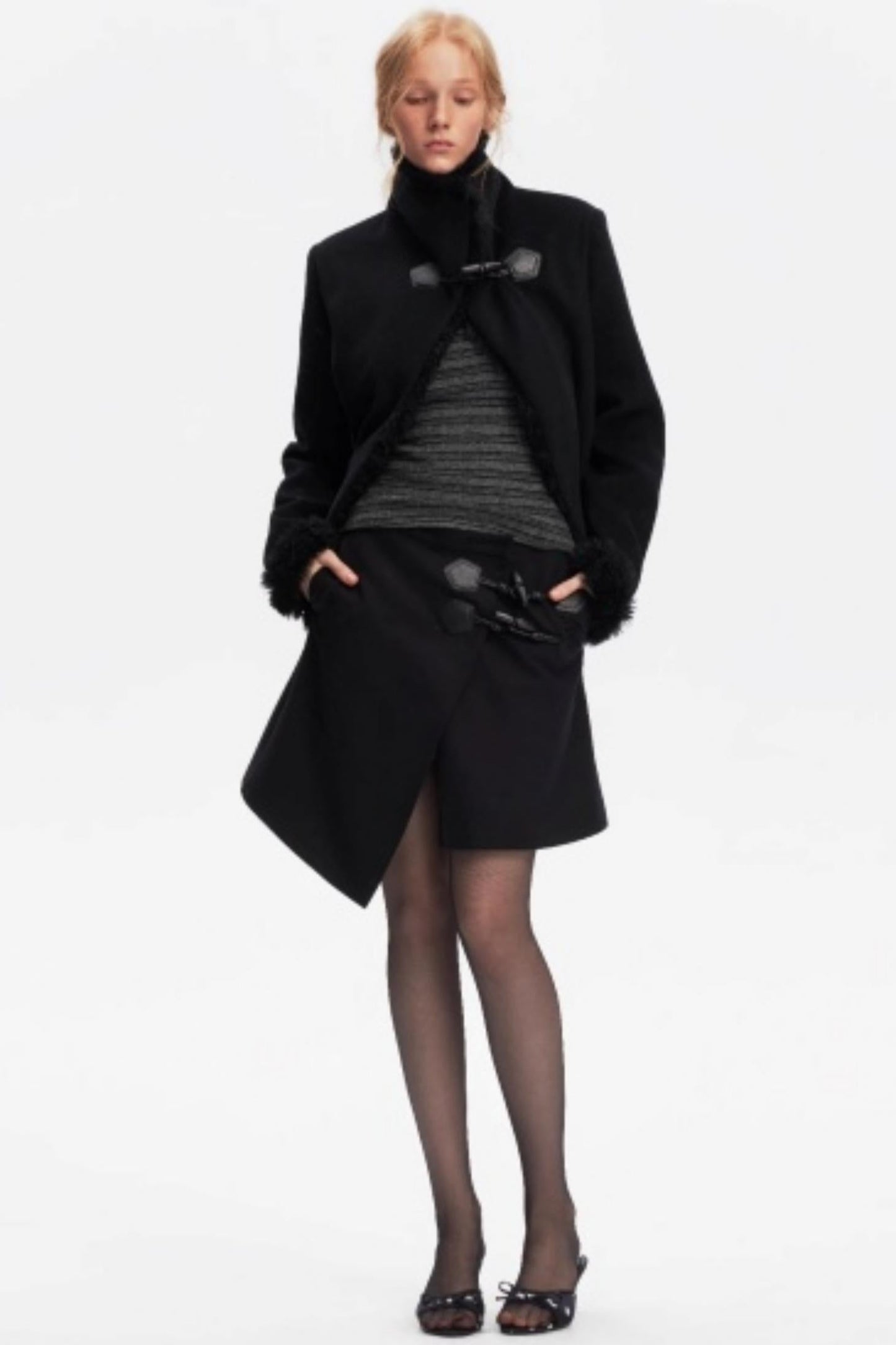 Low-Waist Toggle Skirt