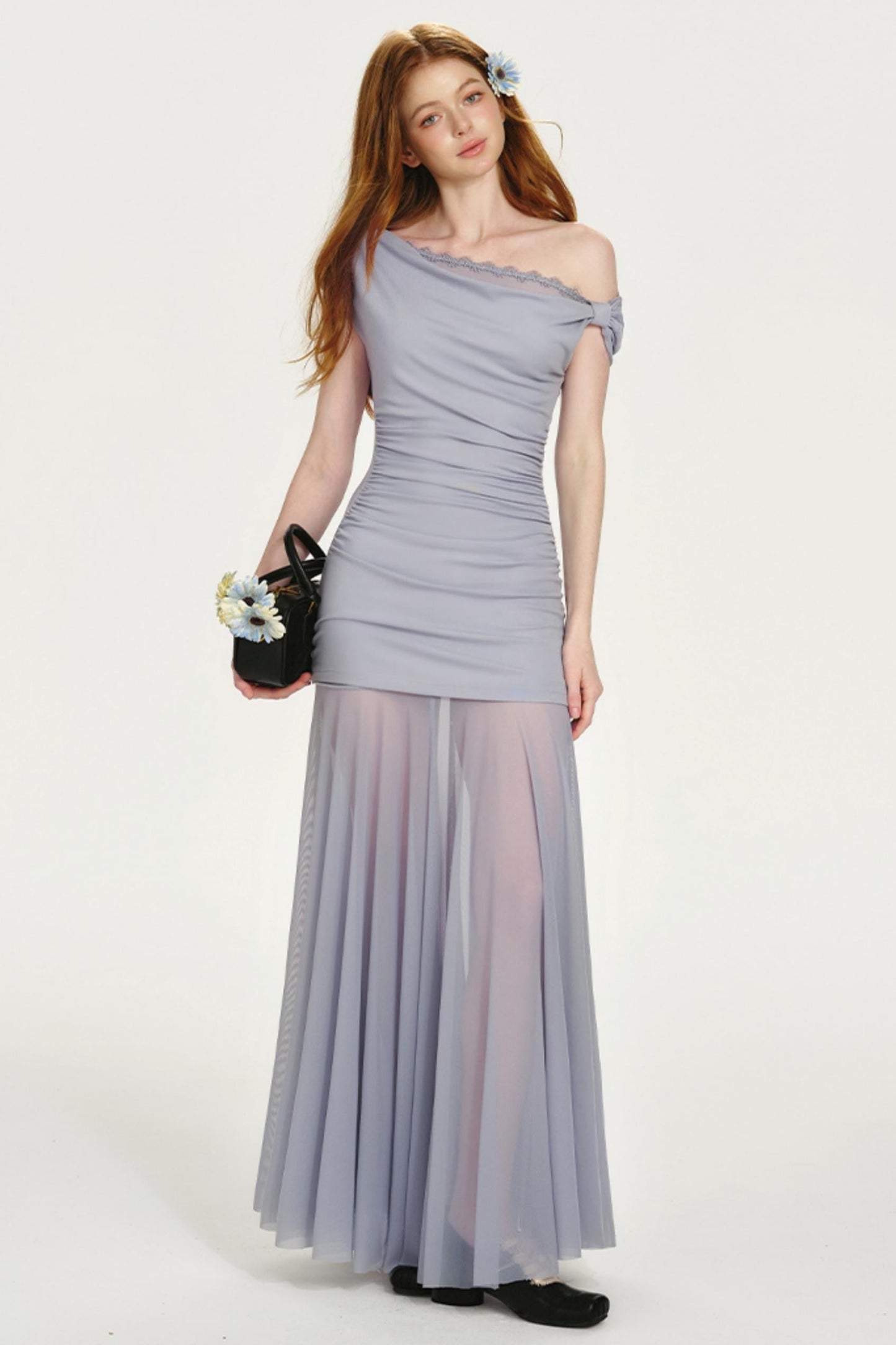 French Collar Fishtail Dress