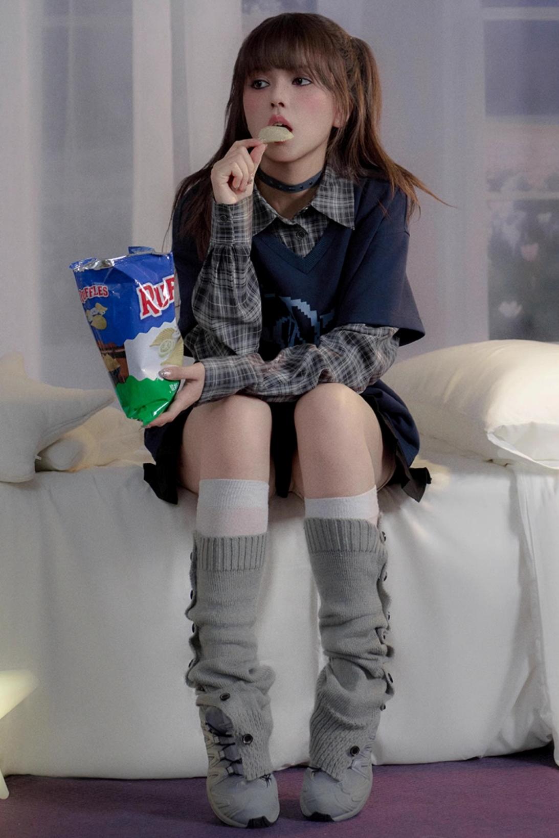 Navy Blue Fighting Spirit Top