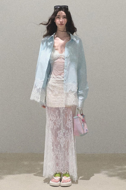 Spring Sea Lace Shirt