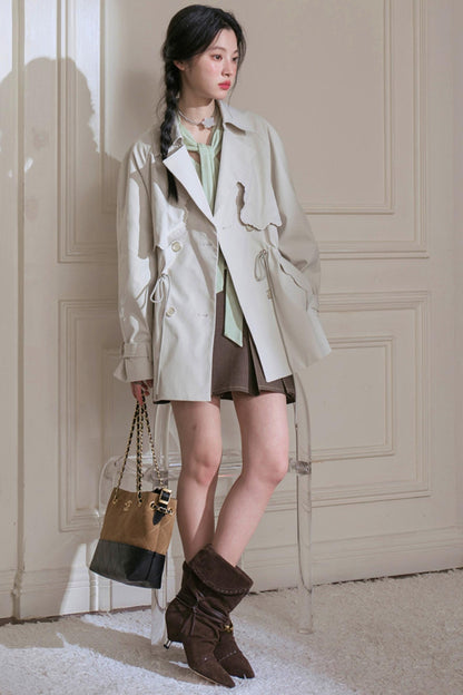 Silhouette Pine Short Trench Coat