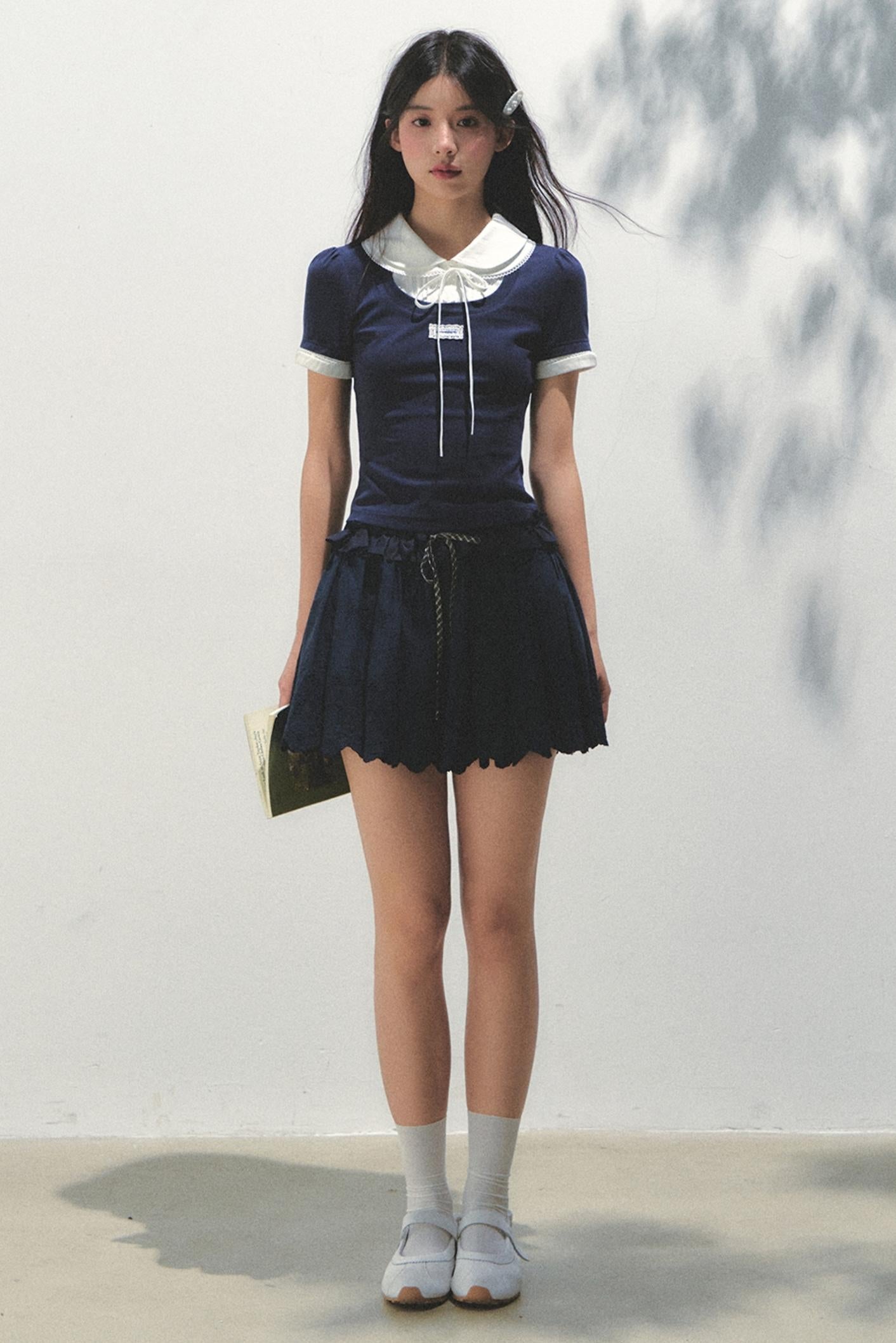 Casual Patchwork Knit Tee