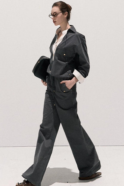 High Contrast Cotton Two-Piece Set-Up