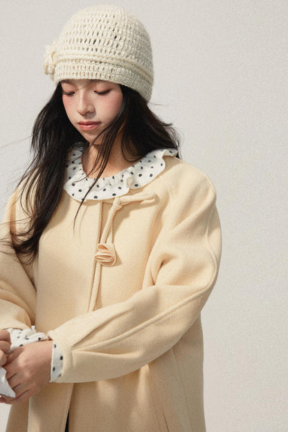 Ruffled Neck Polka Dot Top