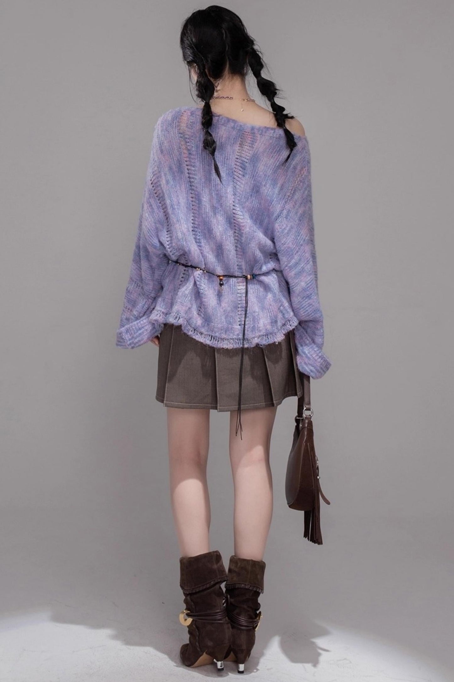 Mist Floral Wool Pullover Top