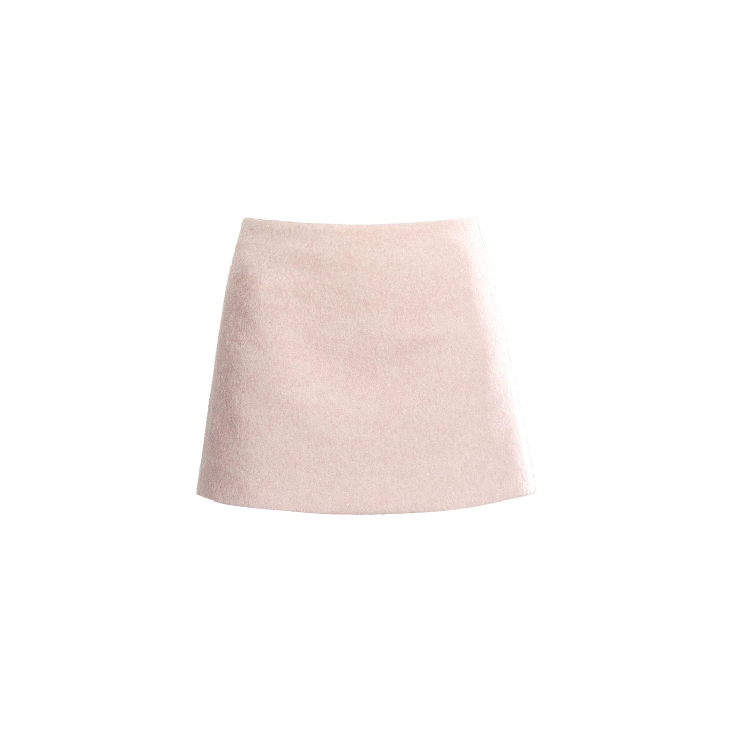 Pink Woolen A-Line Skirt