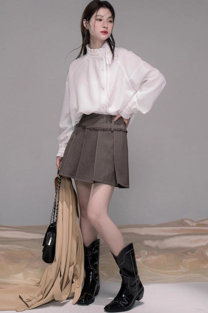 Three-Dimensional Pleated Skirt