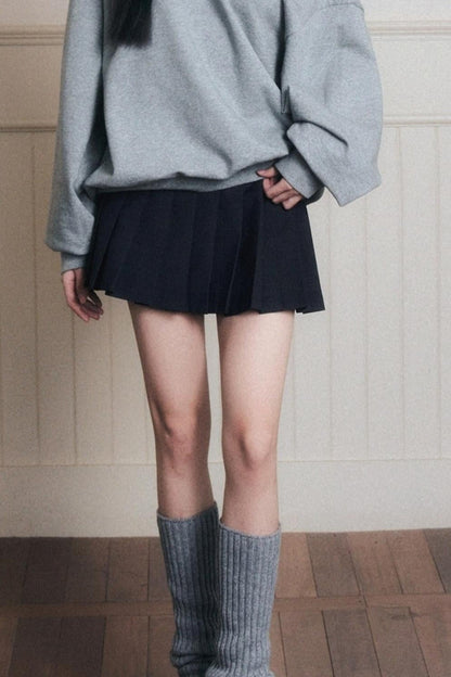 Timeless Grey A-Line Skirt