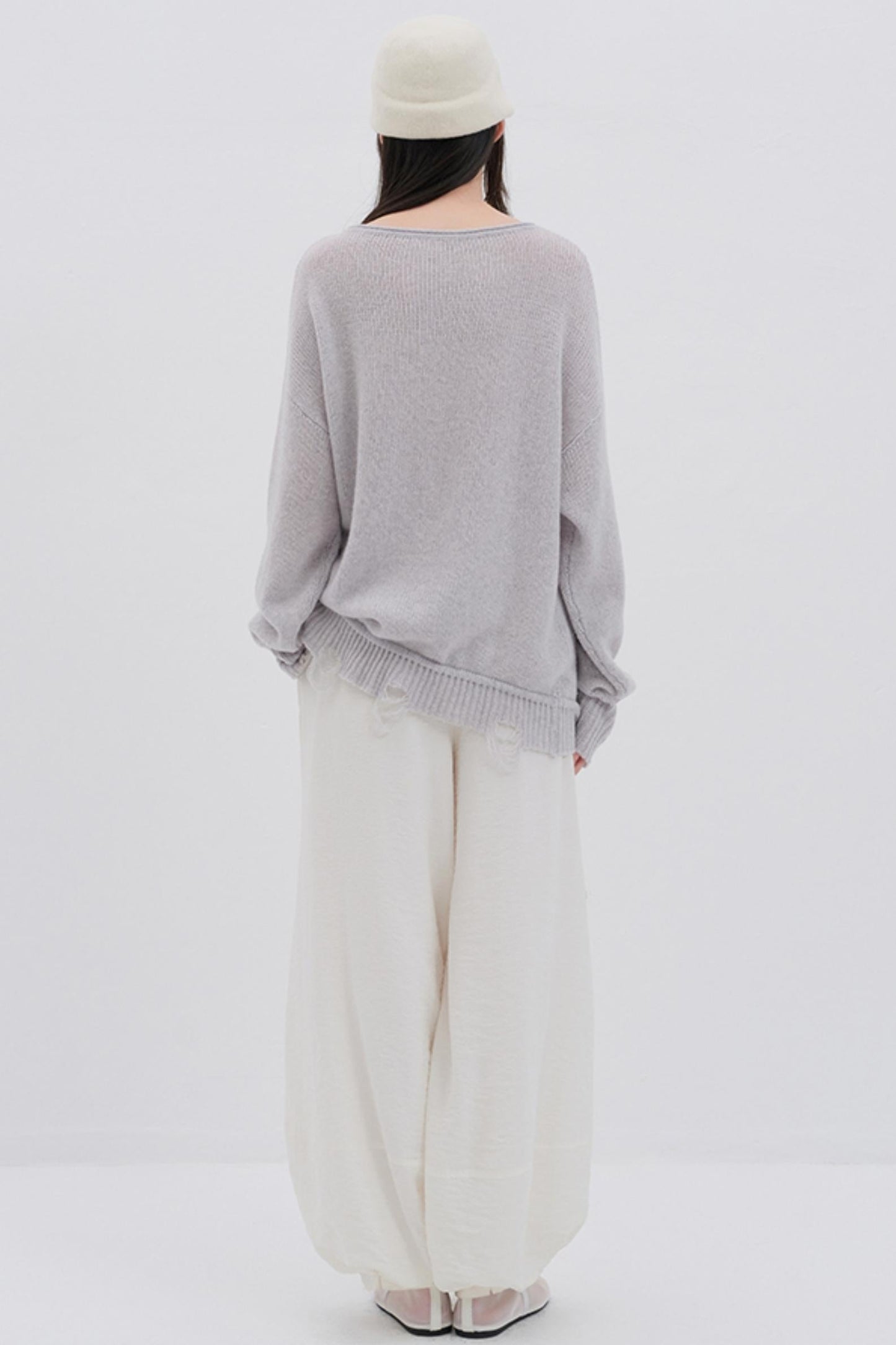 Glitter Wool Blend Knit Top