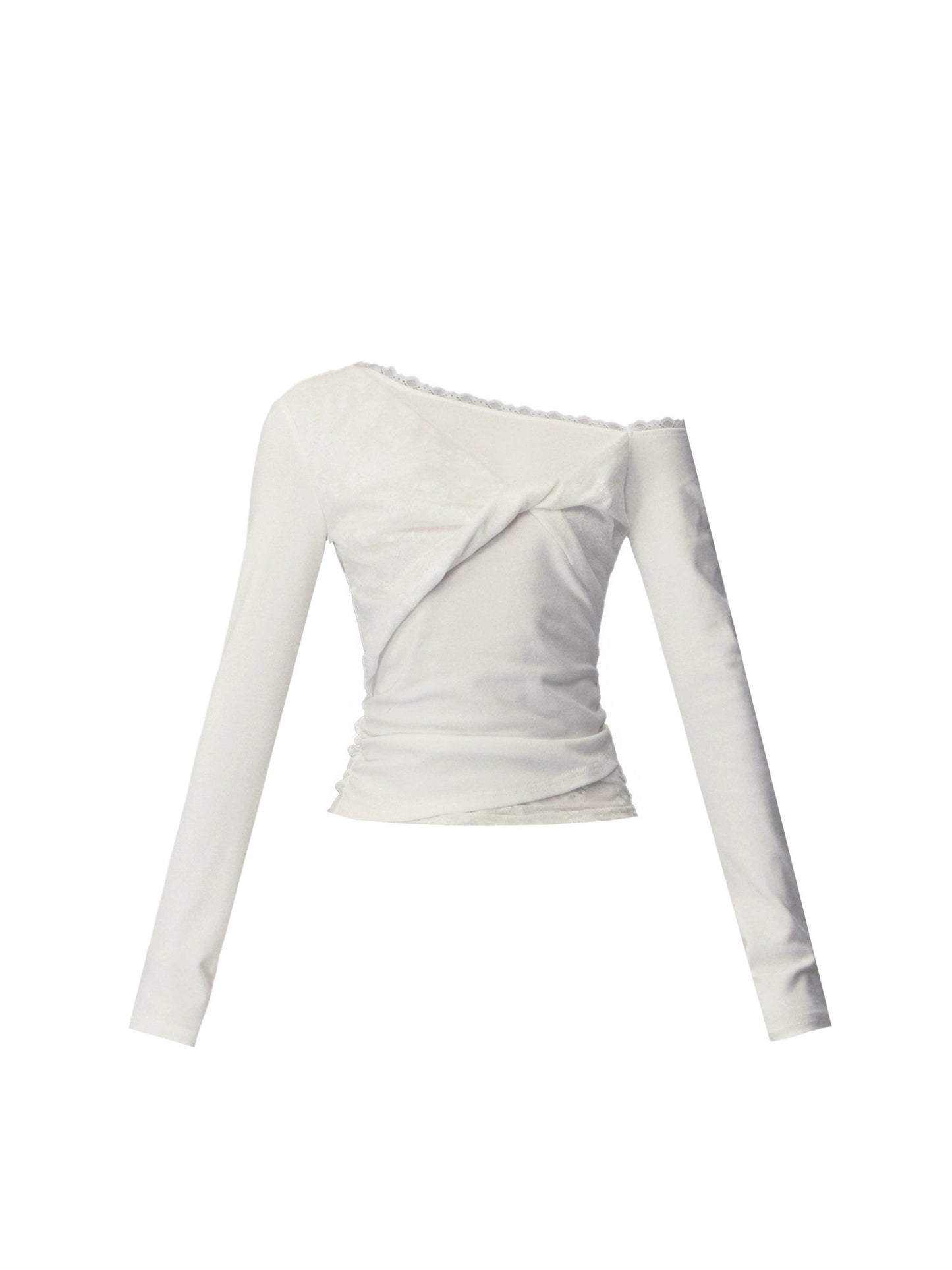 White Trace Lace Shirt