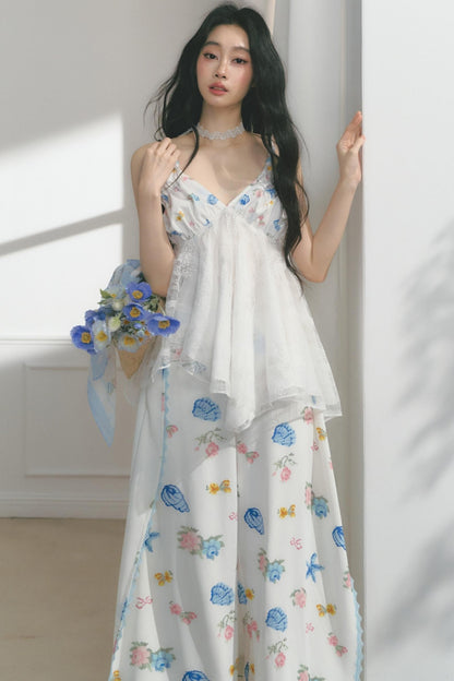 Dream Lace Wide-Leg Pants