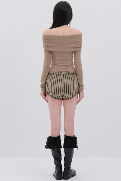 Soft Fleece Striped Pants