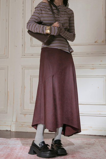 Soft Striped Knitted T-Shirt