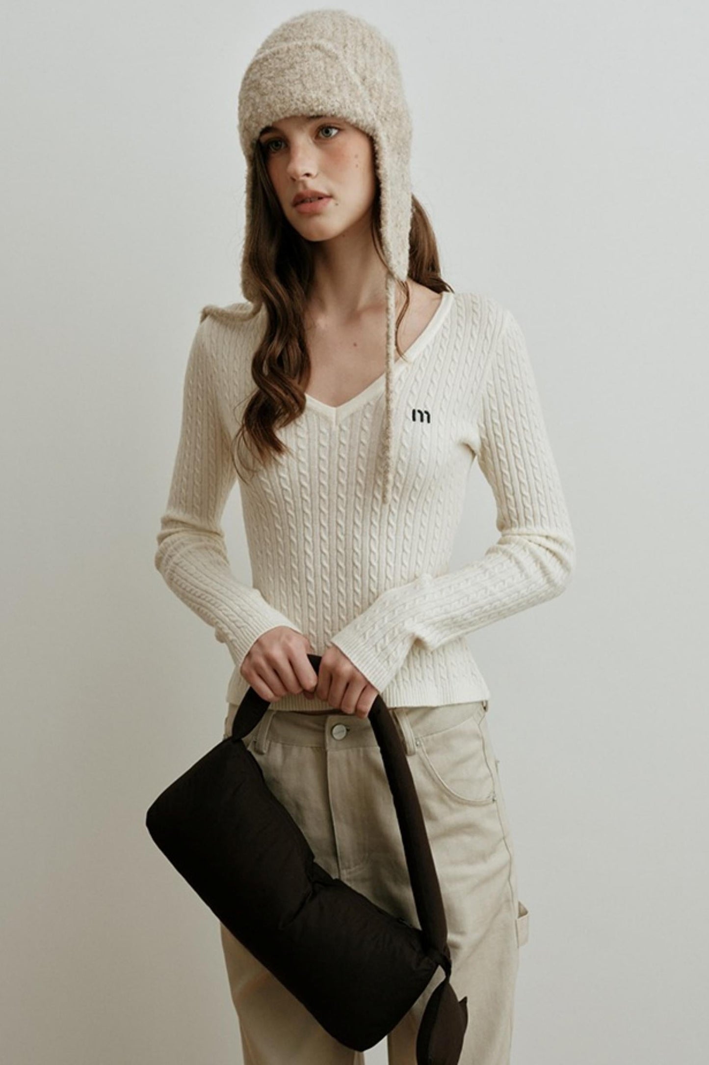 Velvet Twist Knitted Top