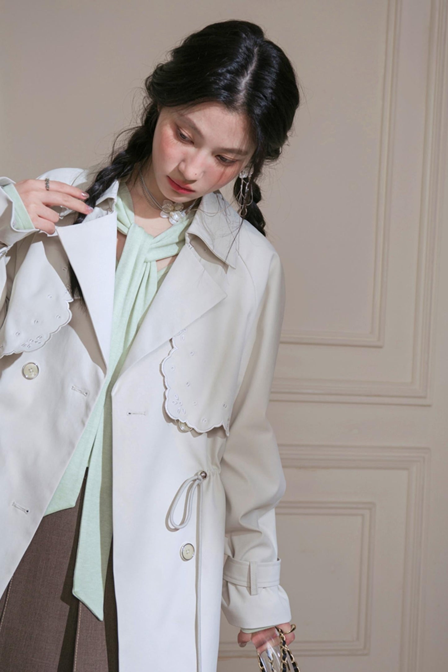 Silhouette Pine Short Trench Coat