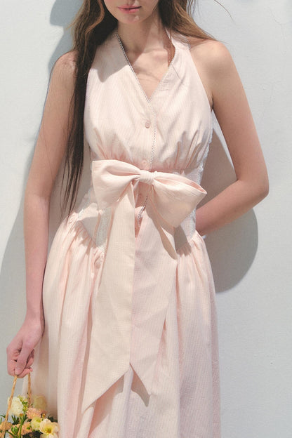 Island V-Neck Halter Dress