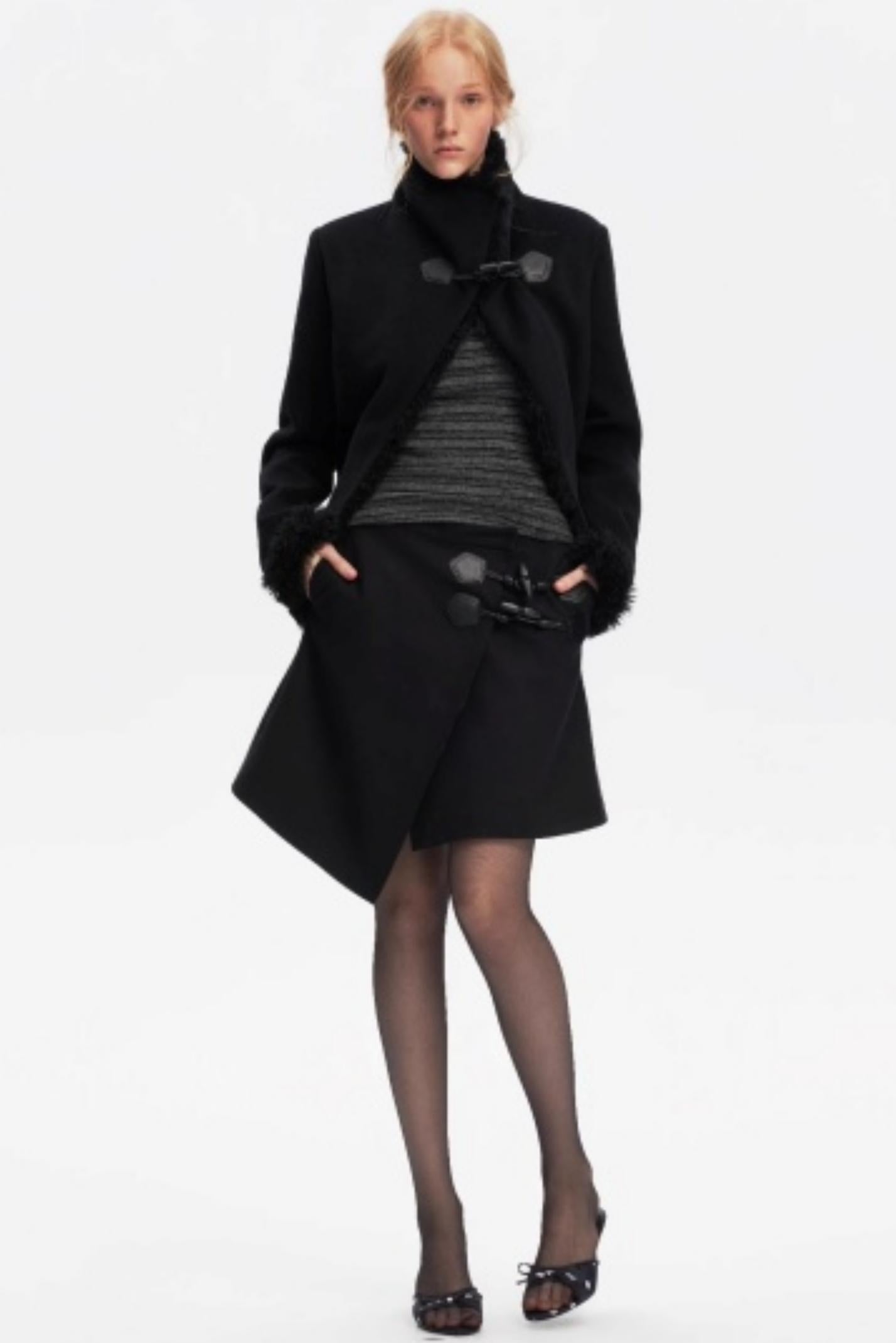 Low-Waist Toggle Skirt