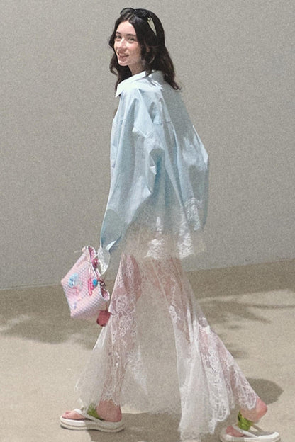 Spring Sea Lace Shirt