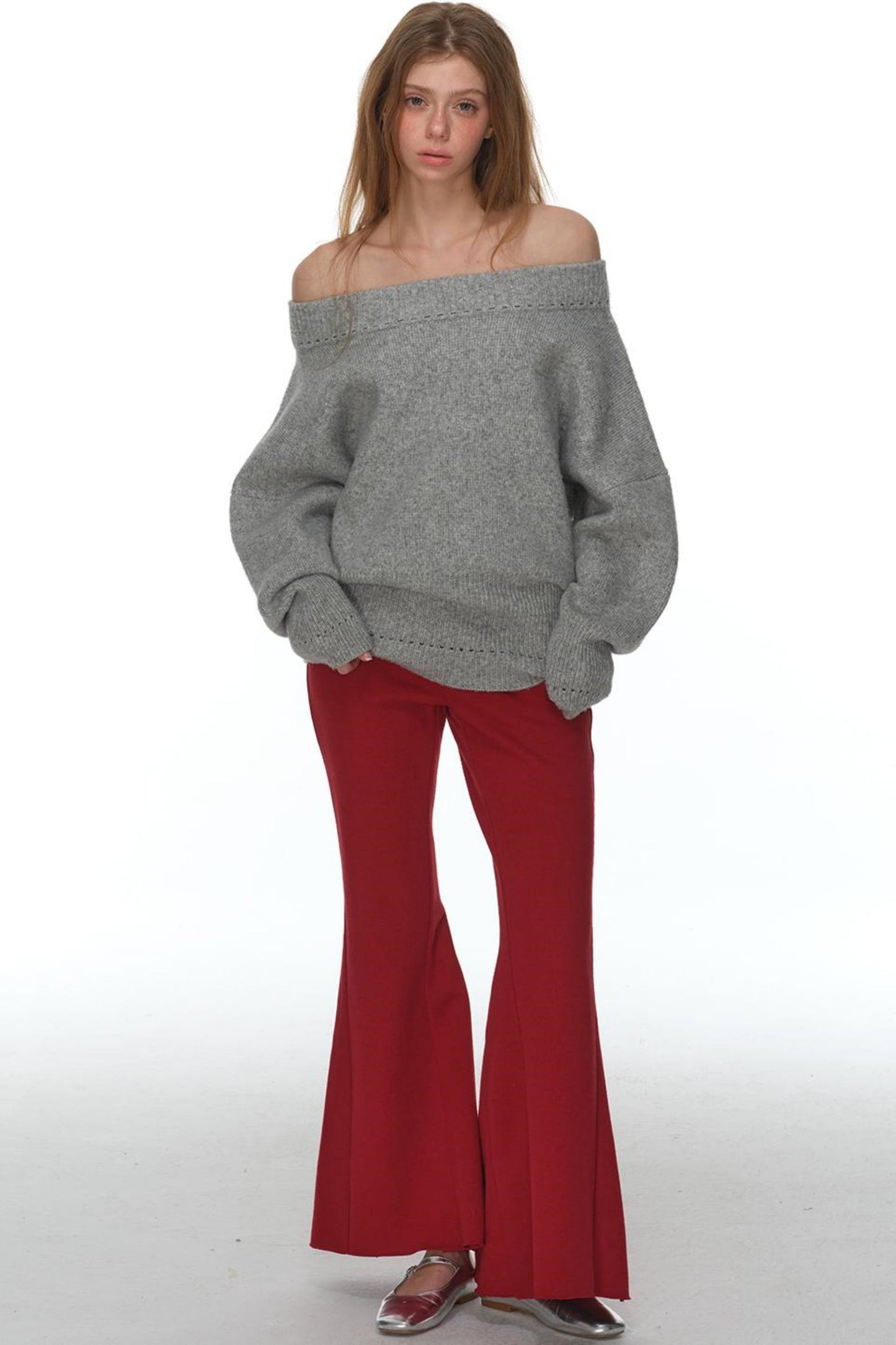 Pink Stretchy Casual Pants