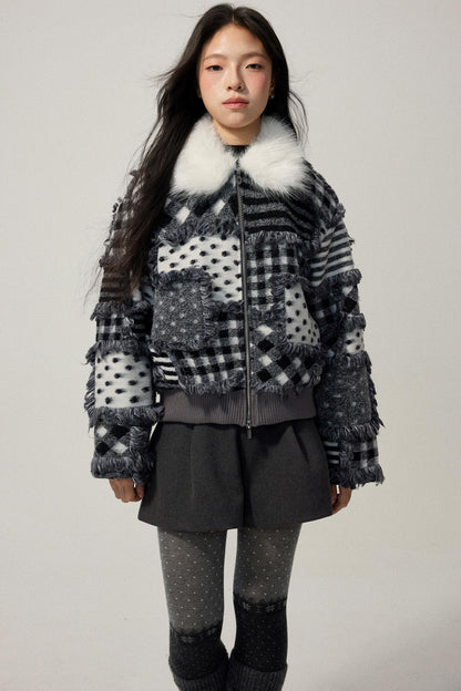 Gray Wool A-Line Suit Shorts